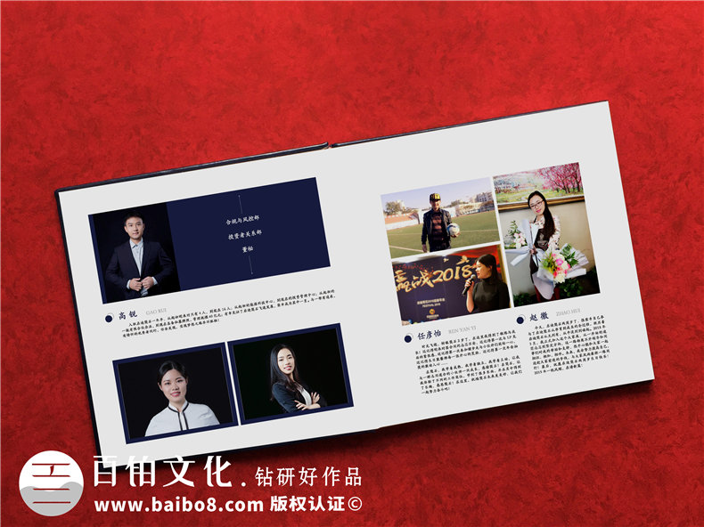高端企業(yè)周年慶畫冊設(shè)計制作方案賞析-布面燙金紀念相冊案例模板