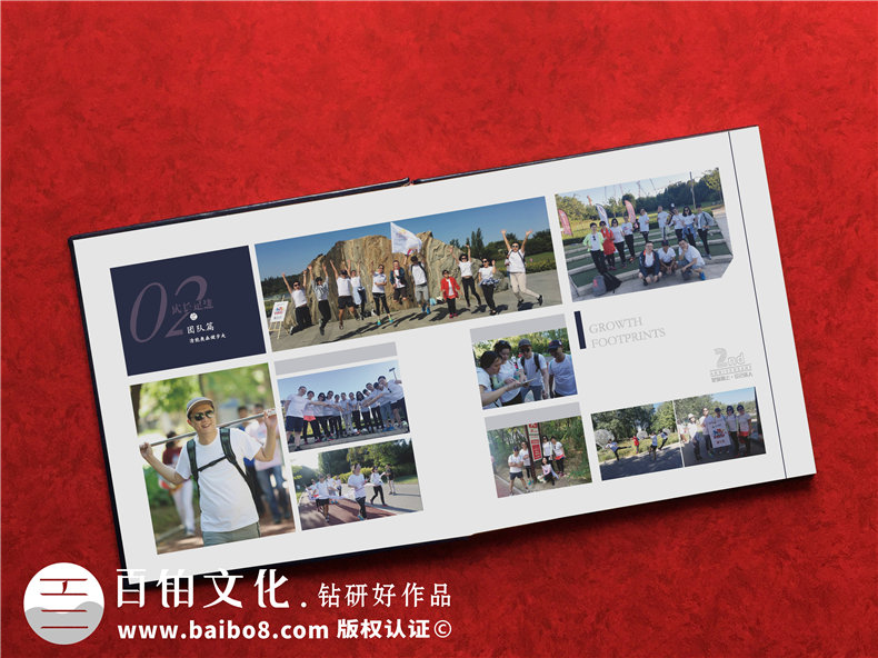 高端企業(yè)周年慶畫冊設(shè)計制作方案賞析-布面燙金紀念相冊案例模板