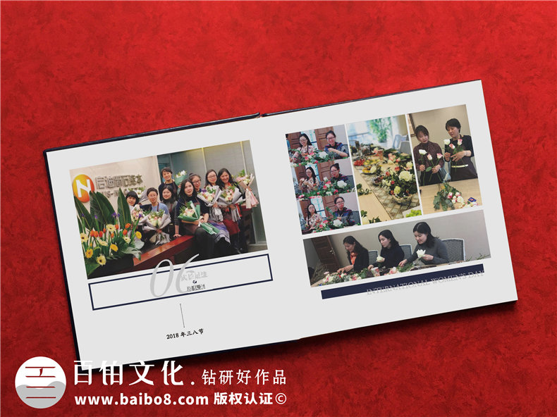 高端企業(yè)周年慶畫冊設(shè)計制作方案賞析-布面燙金紀念相冊案例模板